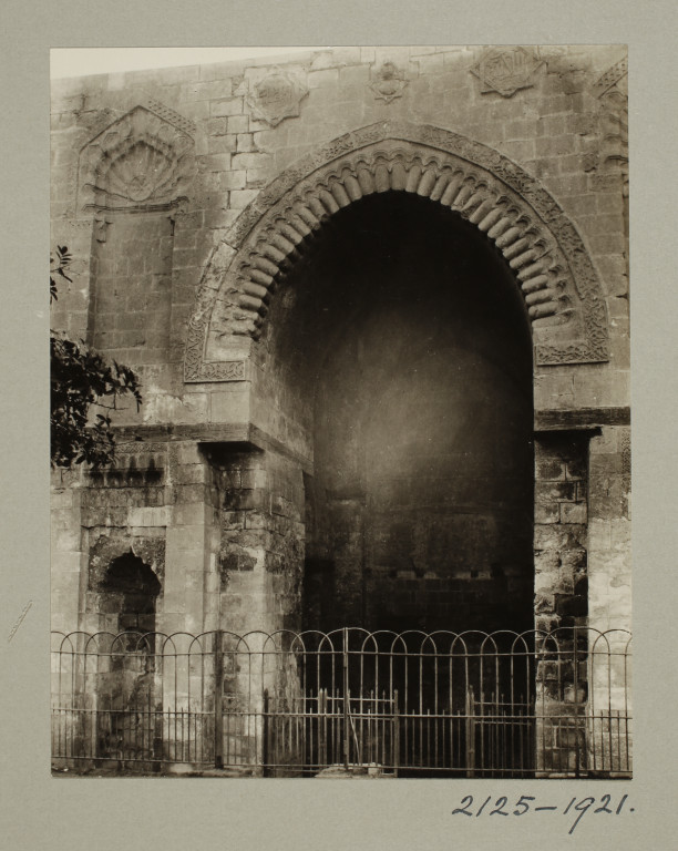 Northwest entrance of the mosque of Mamluk Sultan al-Zahir Baybars ...