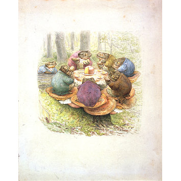 drawing - The Toads' Tea Party drawing - The Toads' Tea Party