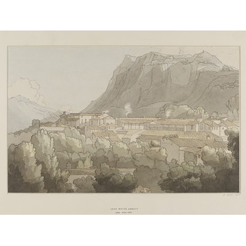 Drawing - Mendris, near Como, Morning LIght from the Right Drawing - Mendris, near Como, Morning LIght from the Right