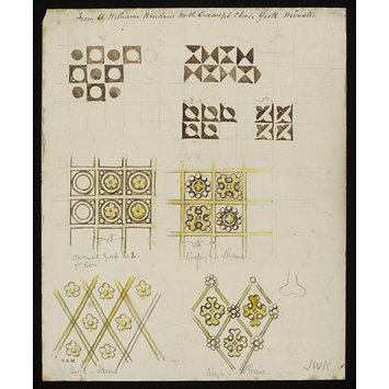 Record drawing of stained glass Record drawing of stained glass