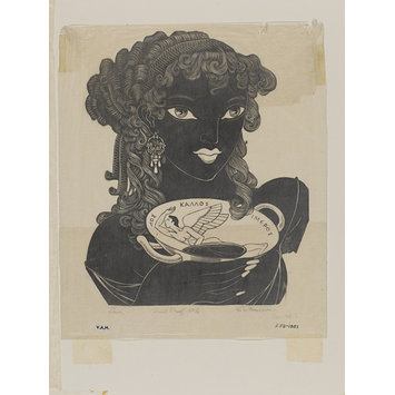 Wood engraving - Lais Wood engraving - Lais