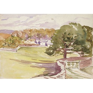 drawing - A lane with trees drawing - A lane with trees