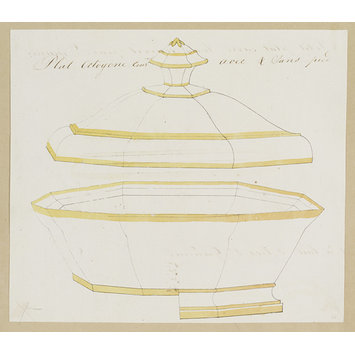 Drawing - Designs for Porcelaine Drawing - Designs for Porcelaine