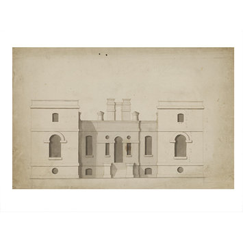 Design - Elevation of a small house, the Vine, Sevenoaks Design - Elevation of a small house, the Vine, Sevenoaks