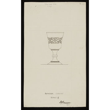 Drawing of church plate - An Inventory of the Church Plate of Leicestershire Drawing of church plate - An Inventory of the Church Plate of Leicestershire
