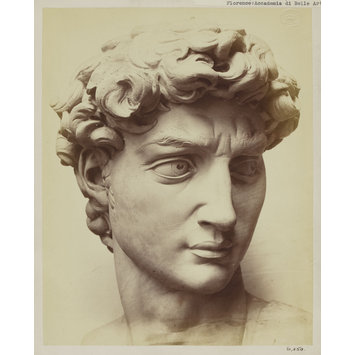Photograph - Cast of the head of Michelangelo's David in the Accademia di Belle Arte, Florence Photograph - Cast of the head of Michelangelo's David in the Accademia di Belle Arte, Florence