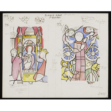 Record drawing of stained glass Record drawing of stained glass