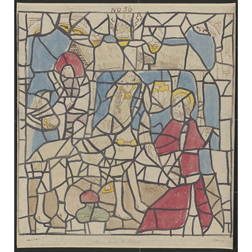 Record drawing of stained glass Record drawing of stained glass