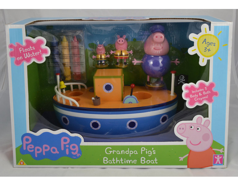 peppa pig grandpa's boat bath toy
