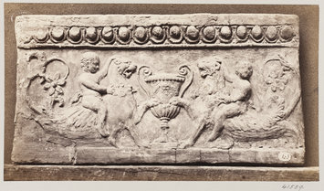 photograph - Bas-relief, portion of a frieze in terra cotta photograph - Bas-relief, portion of a frieze in terra cotta