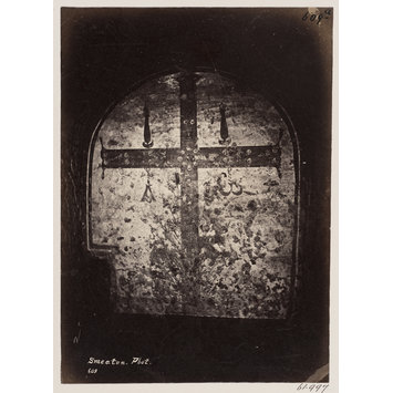 Photograph - Catacomb of S. Pontianus - Painting of a Jewelled Cross, A.D. 858-867 Photograph - Catacomb of S. Pontianus - Painting of a Jewelled Cross, A.D. 858-867