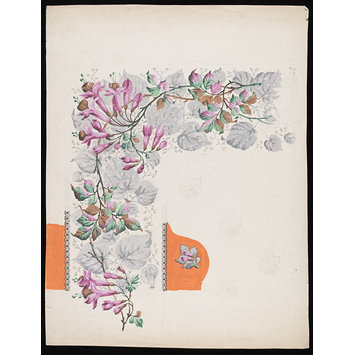Design - Design for a printed shawl Design - Design for a printed shawl