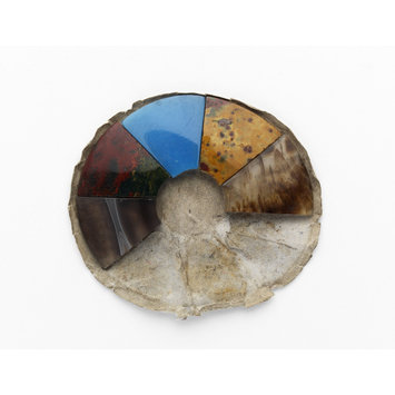Hardstone brooch components Hardstone brooch components