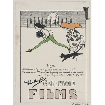 Print - Pictorial advertisements for the Wellington Photographic Materials Print - Pictorial advertisements for the Wellington Photographic Materials