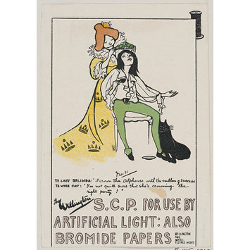 Print - Pictorial advertisements for the Wellington Photographic Materials Print - Pictorial advertisements for the Wellington Photographic Materials