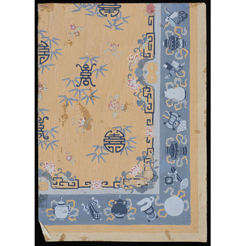 Design - Design for a carpet in the chinoiserie manner Design - Design for a carpet in the chinoiserie manner