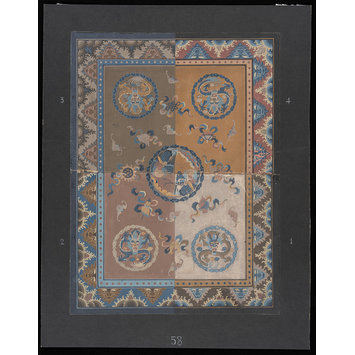 Design - Design for a carpet in the chinoiserie manner Design - Design for a carpet in the chinoiserie manner