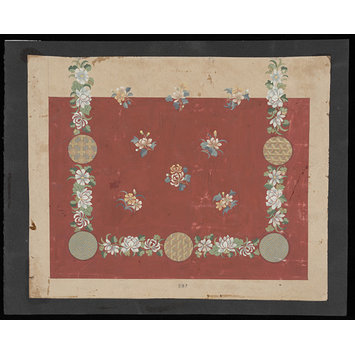 Design - Design for a carpet in the chinoiserie manner Design - Design for a carpet in the chinoiserie manner