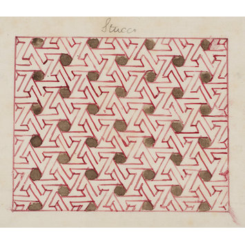 Drawing - One of 16 drawings and tracings of Saracenic pavements, ornament, lattices etc in Cairo Drawing - One of 16 drawings and tracings of Saracenic pavements, ornament, lattices etc in Cairo
