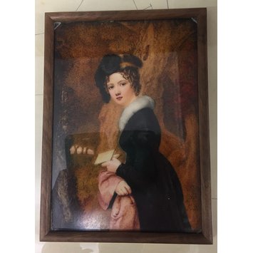 Portrait miniature - Miniature self-portrait by Eliza Sharpe Portrait miniature - Miniature self-portrait by Eliza Sharpe