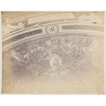 Photograph - Mosaic Picture in the Apse of S. John in the Lateran - Head of Christ, with Angels worshipping Photograph - Mosaic Picture in the Apse of S. John in the Lateran - Head of Christ, with Angels worshipping