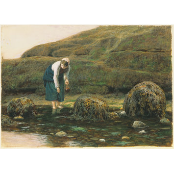 Watercolour - The Winkle Gatherer Watercolour - The Winkle Gatherer