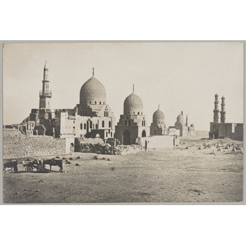 Photograph - The funerary kanqahs of Mamluk sultan al-Ashraf Barsbay (left) and Sultan Faraj ibn Barquq (right), Cairo Photograph - The funerary kanqahs of Mamluk sultan al-Ashraf Barsbay (left) and Sultan Faraj ibn Barquq (right), Cairo