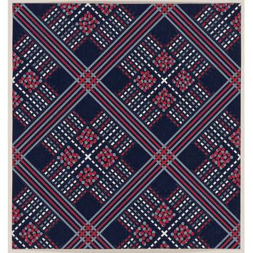 Drawing - Design of diagonal stripes and small and large squares. Drawing - Design of diagonal stripes and small and large squares.
