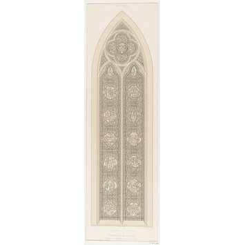 Record drawing of stained glass Record drawing of stained glass