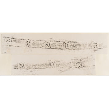 Print - Rubbing of inscription on second bell of Shipton-on-Cherwell Church Print - Rubbing of inscription on second bell of Shipton-on-Cherwell Church