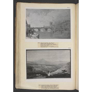 Drawing - River View with Bridge and Cathedral Drawing - River View with Bridge and Cathedral
