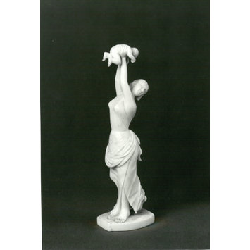 Figure - Woman holding up an infant Figure - Woman holding up an infant