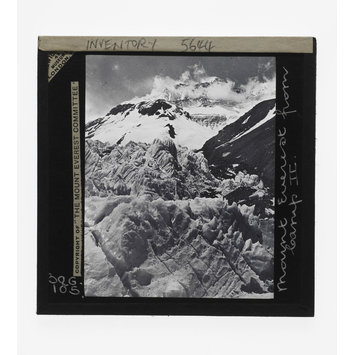 photograph - Slide 105. Mount Everest from Camp II. photograph - Slide 105. Mount Everest from Camp II.
