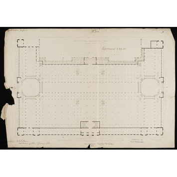 Design - 1862 International Exhibition, South Kensington, Ground plan, ca. 1861 Design - 1862 International Exhibition, South Kensington, Ground plan, ca. 1861
