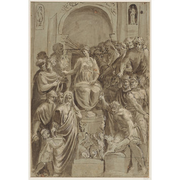 Drawing - A Sacrifice to Ceres Drawing - A Sacrifice to Ceres
