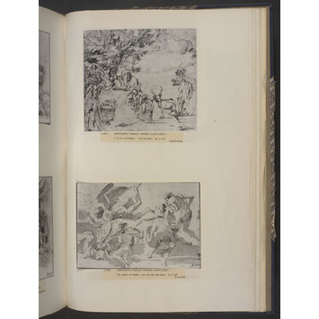 Drawing - An angel with a sword passing over a group of dead or stricken people Drawing - An angel with a sword passing over a group of dead or stricken people
