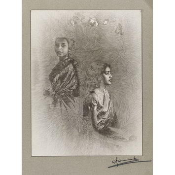 photographs - Solarised Portrait of Two Women photographs - Solarised Portrait of Two Women
