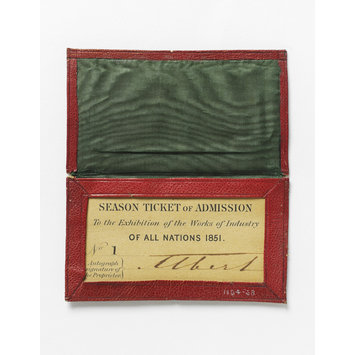 Ticket - Season ticket of admission to the exhibition of the works of industry of all nations, 1851 Ticket - Season ticket of admission to the exhibition of the works of industry of all nations, 1851