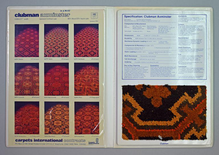 Sample book | Carpets International | V&A Search the Collections