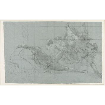 Drawing - Studies of military scenes Drawing - Studies of military scenes