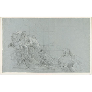 Drawing - Studies of military scenes Drawing - Studies of military scenes