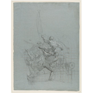 Drawing - Studies of military scenes Drawing - Studies of military scenes