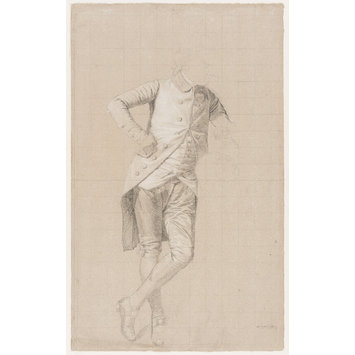 Drawing - Unfinished study of a man Drawing - Unfinished study of a man