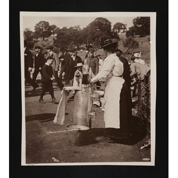 photograph - Lady with Drink Fountain photograph - Lady with Drink Fountain