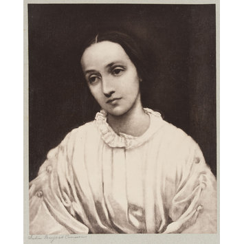 photograph - Julia Margaret Cameron portrait painted by G. F. Watts photograph - Julia Margaret Cameron portrait painted by G. F. Watts