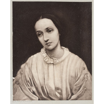 photograph - Julia Margaret Cameron portrait painted by G. F. Watts photograph - Julia Margaret Cameron portrait painted by G. F. Watts