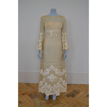Evening dress and petticoat Evening dress and petticoat