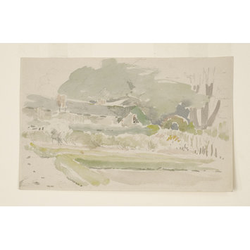 drawing - Sketch of the garden and potting shed at Gwaynynog drawing - Sketch of the garden and potting shed at Gwaynynog