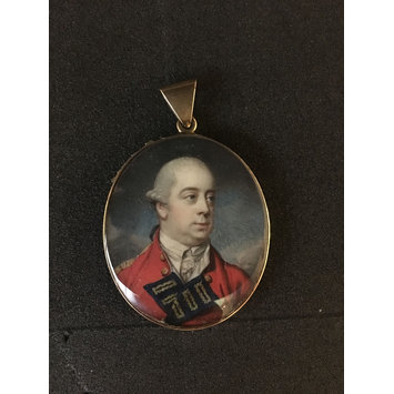 Miniature - Portrait miniature of an unknown officer Miniature - Portrait miniature of an unknown officer