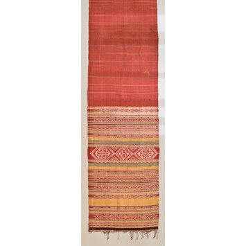 Two parts of a shan weft-ikat cloth Two parts of a shan weft-ikat cloth